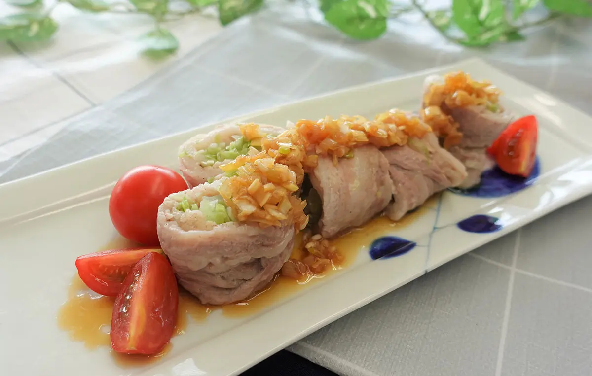 せん切りキャベツの豚肉巻き　